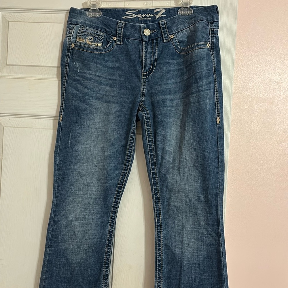 Size 12 Seven7 Boot Cut Jeans